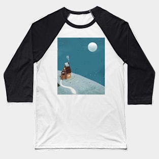 Little house under moonlight Baseball T-Shirt